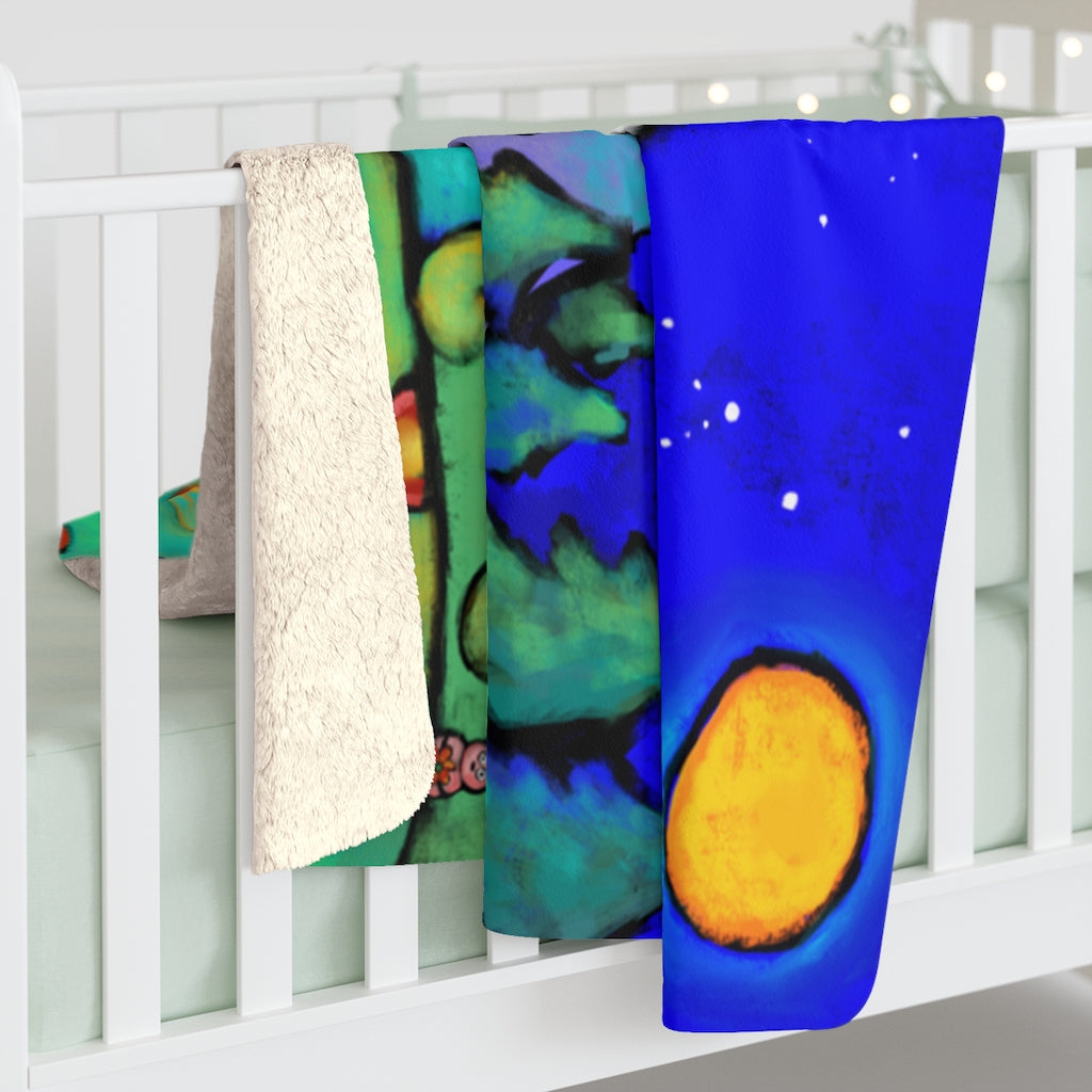 The Mountains are Calling Sherpa Fleece Blanket