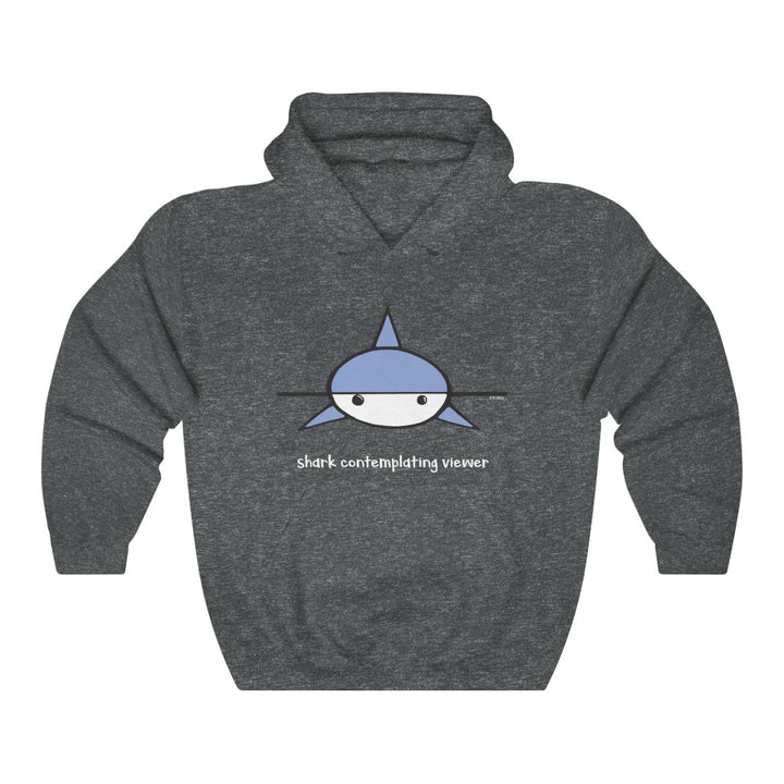 Shark Contemplating Viewer Unisex Hooded Sweatshirt