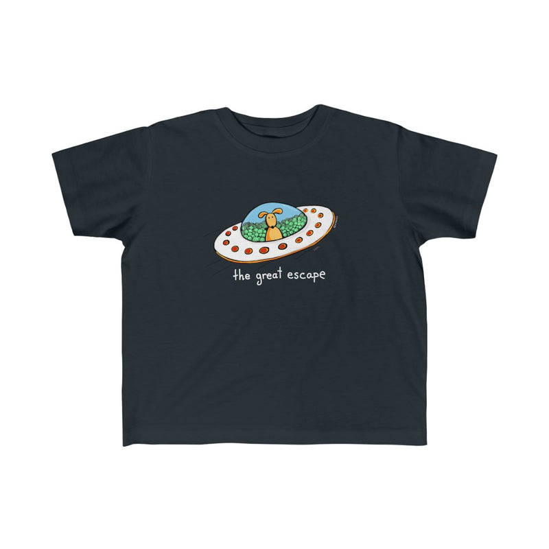 Childrens The Great Escape Dog in UFO Sizes 2T to 6T T-Shirt