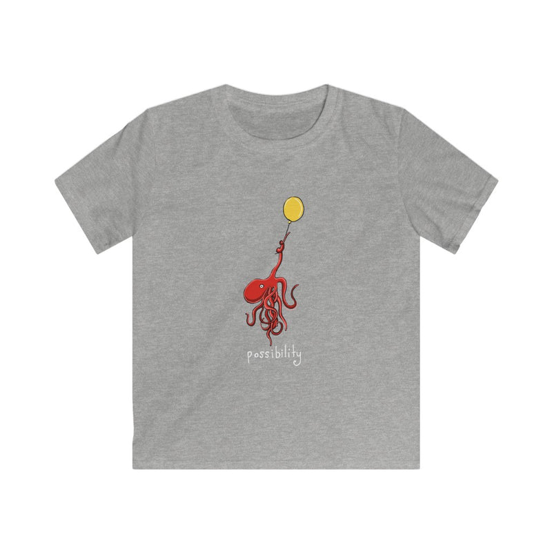 Youth Possibility Octopus holding onto balloon Soft Tee