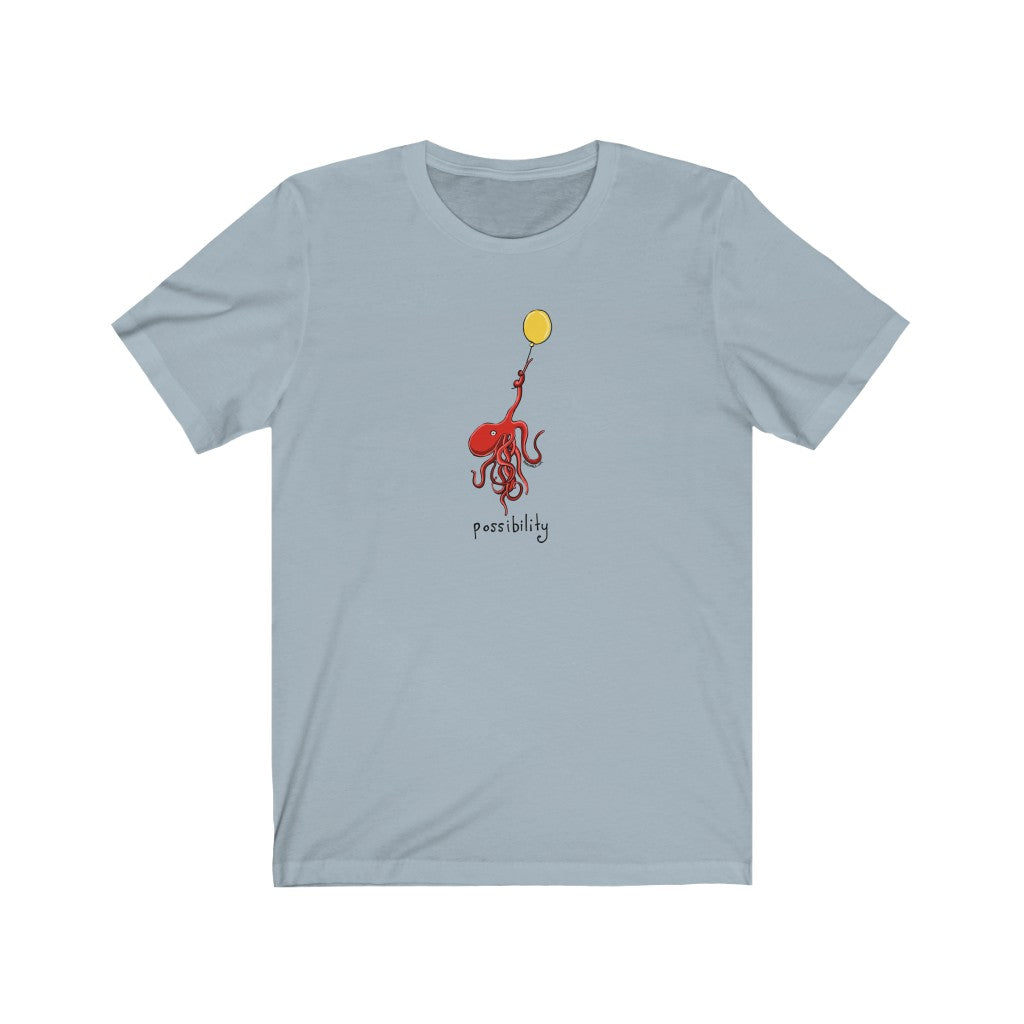 Possibility Octopus and Balloon Unisex Soft Cotton T-Shirt