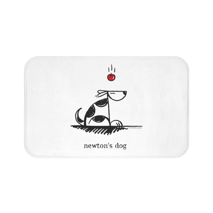 Newton's Dog Plush Bath Mat