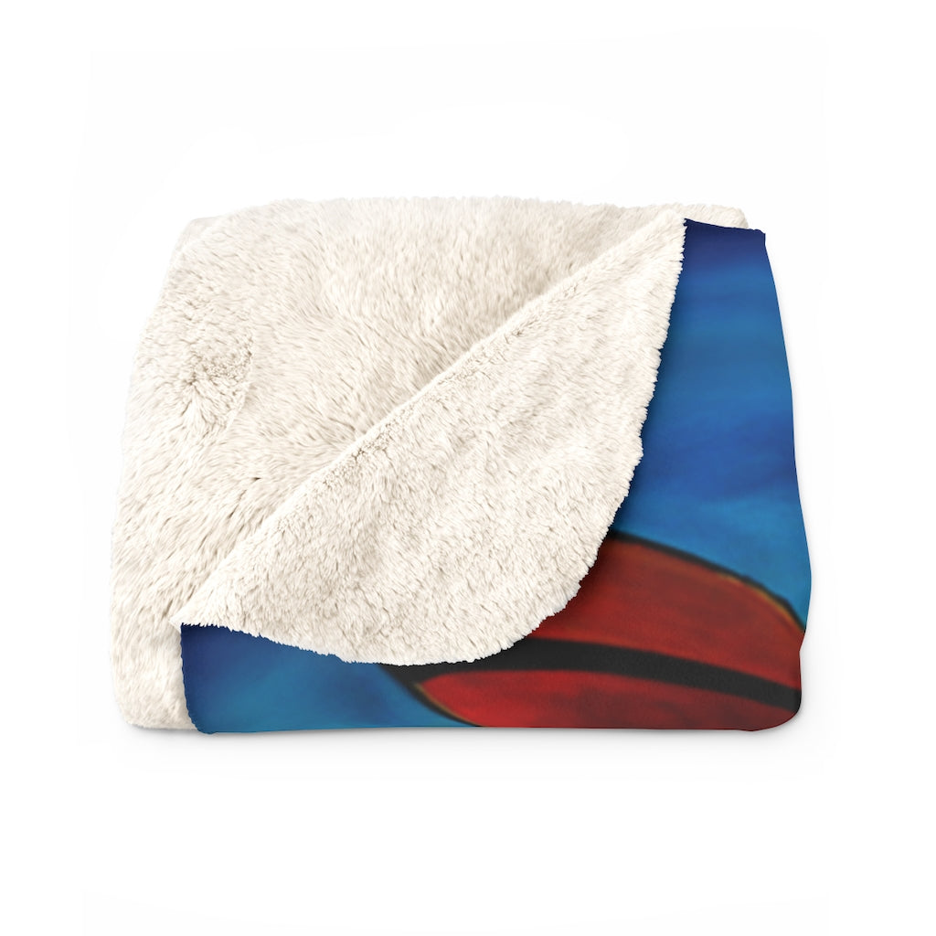 Pilot Dog Sherpa Fleece Blanket