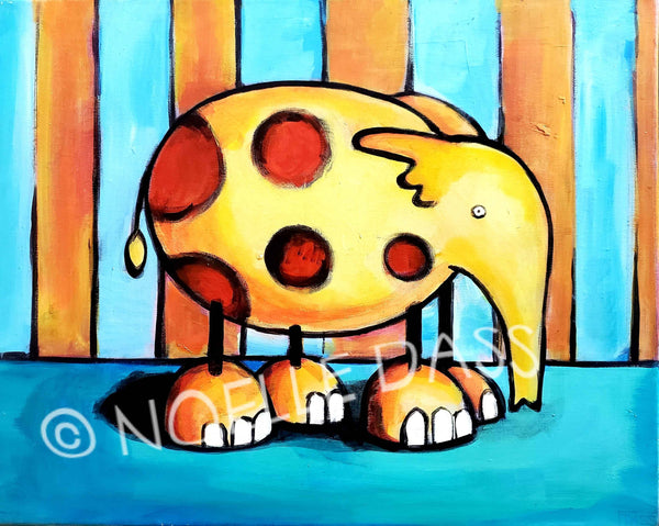 Elephant in the Room 16x20 Original Painting