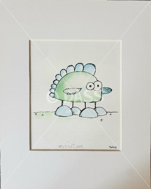 Evolution Original Watercolor