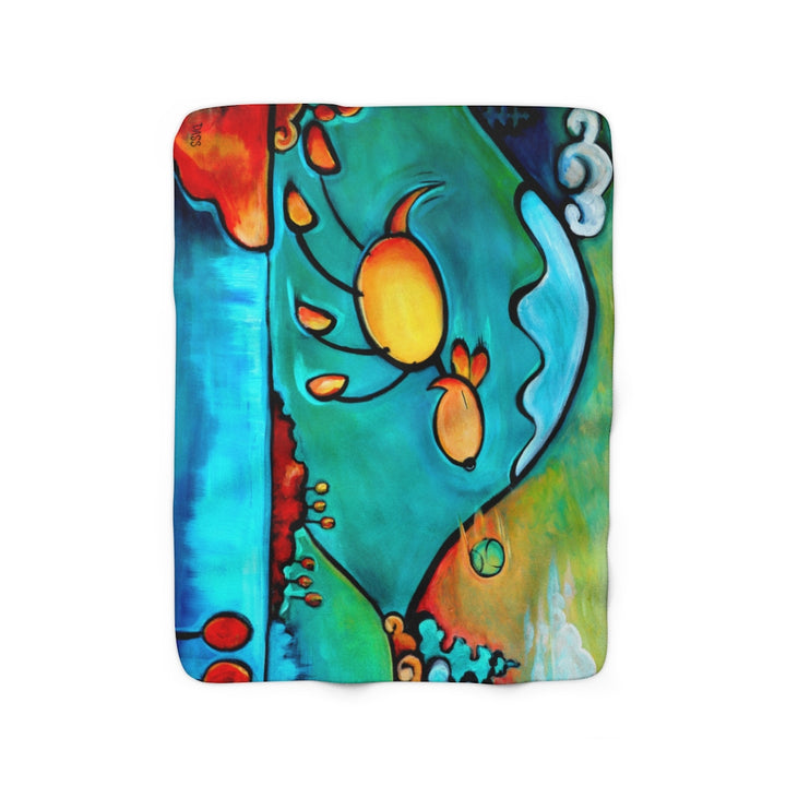 Leap of Faith (Dog) Sherpa Fleece Blanket