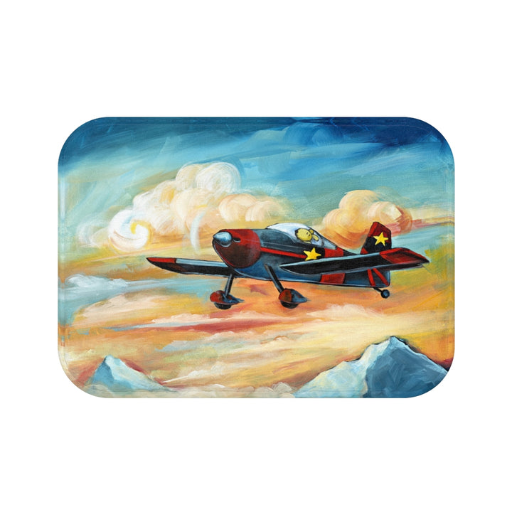 Pilot Dog Flying Dreams Plush Bath Mat