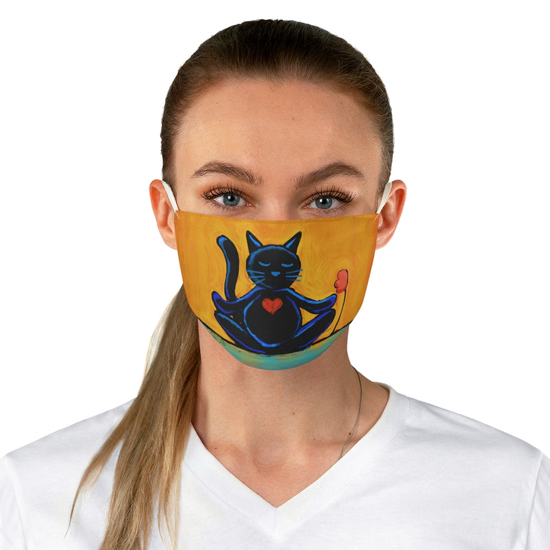 Cat Zen Fabric Face Mask