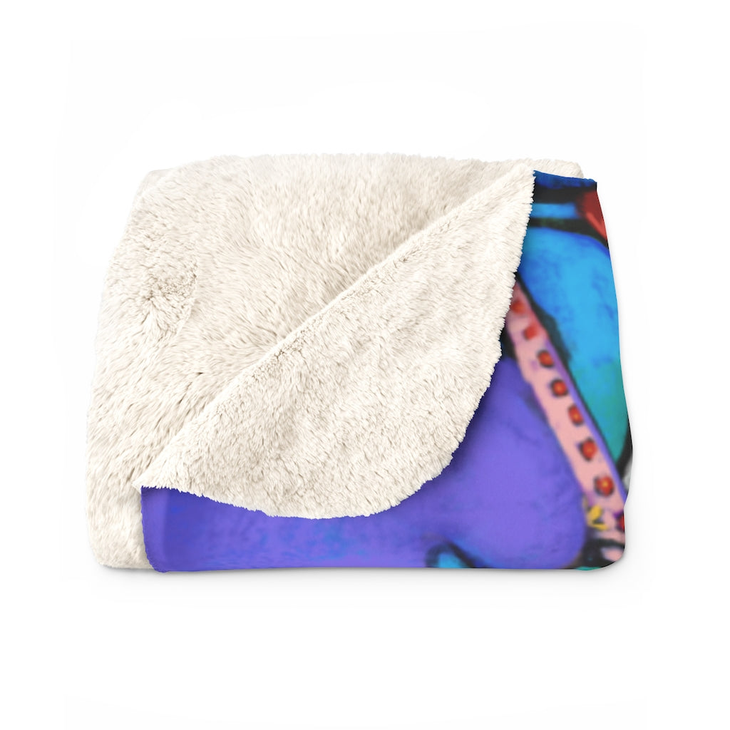 Hippo and Friends Sherpa Fleece Blanket