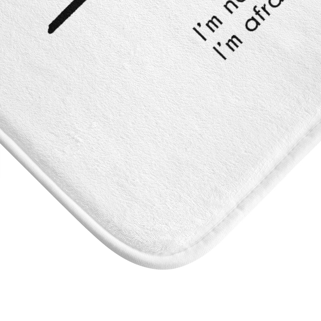 I'm afraid of NOT flying Plush Bath Mat