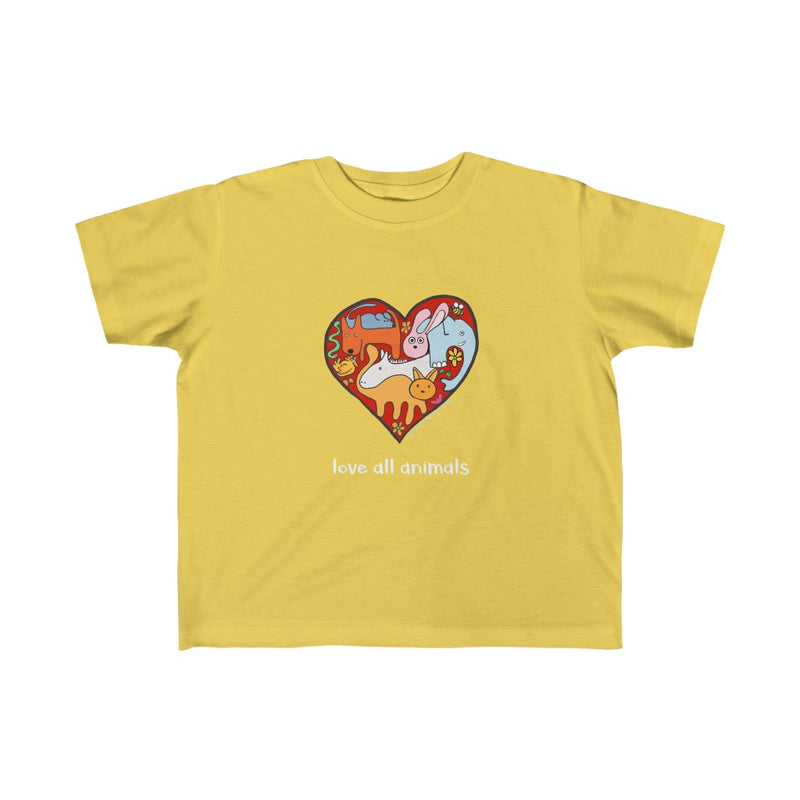 Childrens Love All Animals Sizes 2T to 6T T-Shirt