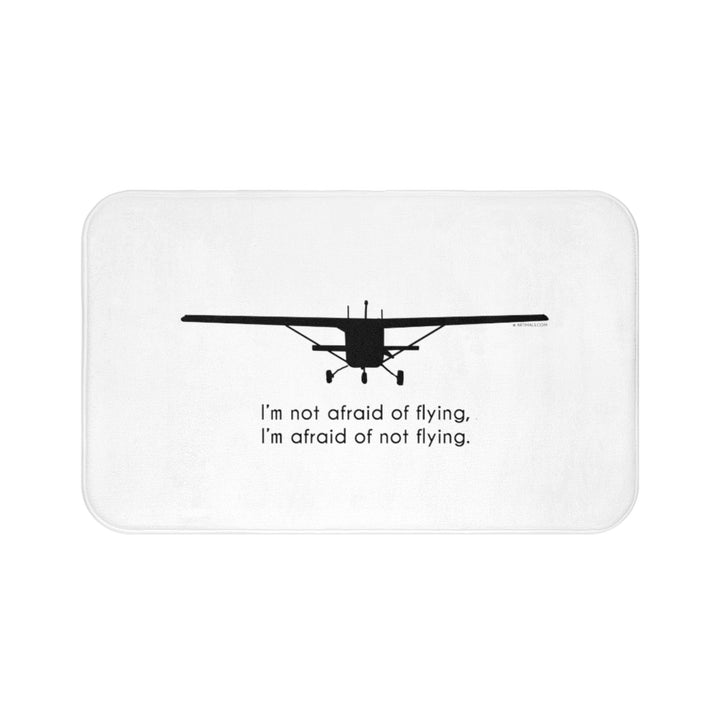 I'm afraid of NOT flying Plush Bath Mat