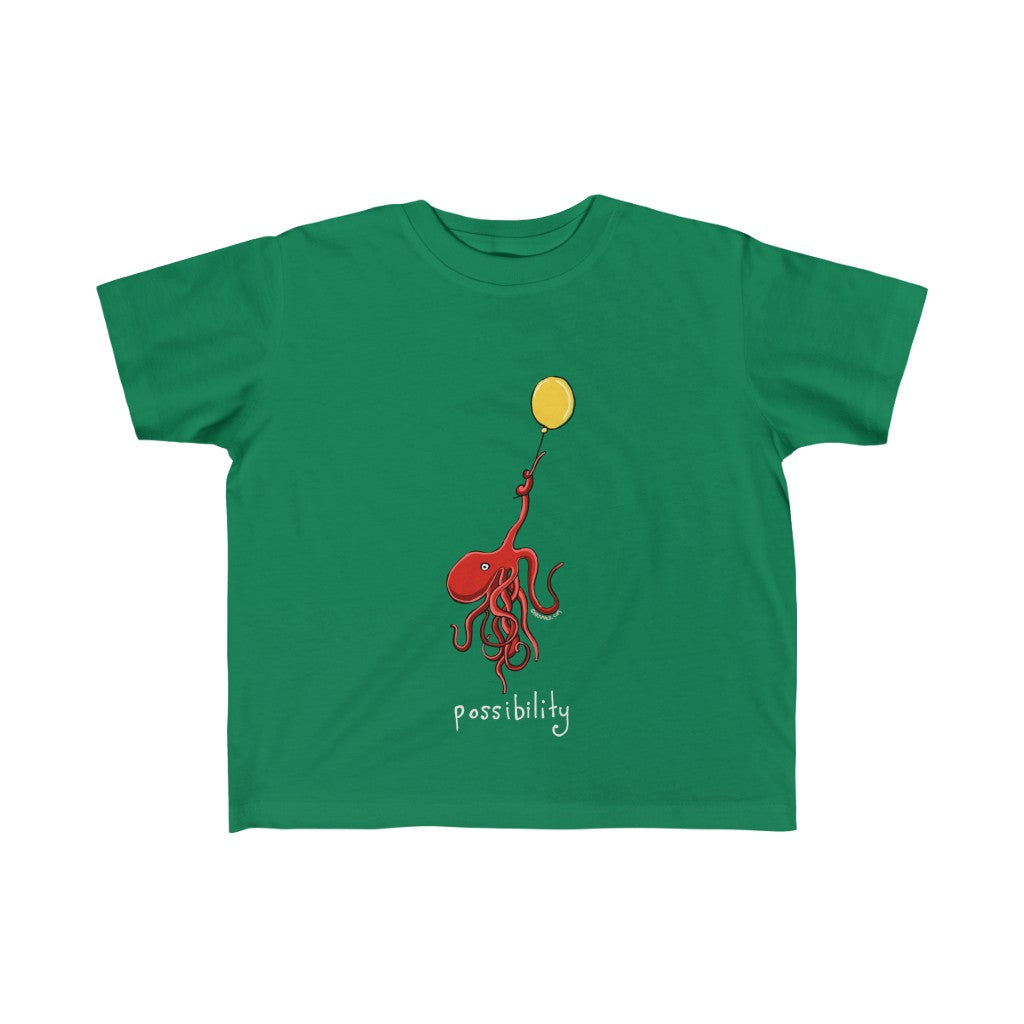 Childrens Octopus holding balloon Sizes 2T to 6T T-Shirt