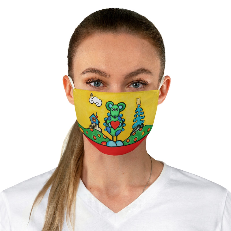 Art from Be Who You Are Book Art Fabric Face Mask