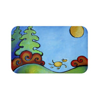 Live Free (dog) Plush Bath Mat