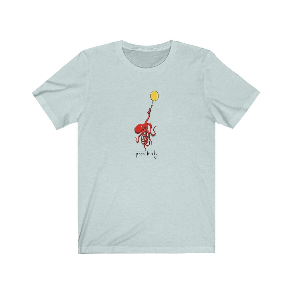 Possibility Octopus and Balloon Unisex Soft Cotton T-Shirt