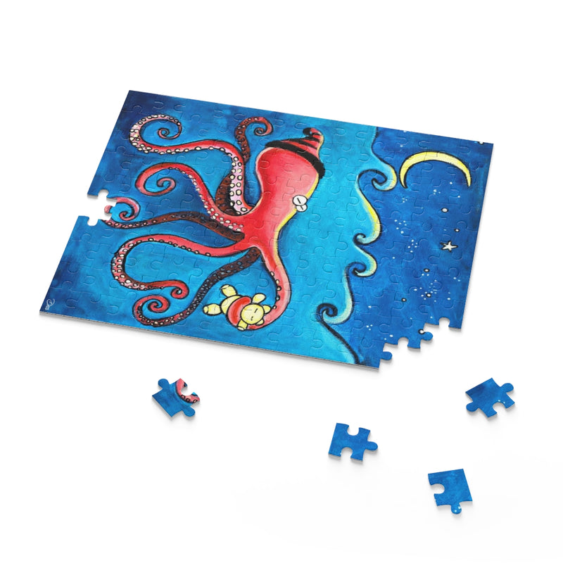 Bedtime (Octopus with Teddy Bear) Puzzle (120, 252, 500-Piece)