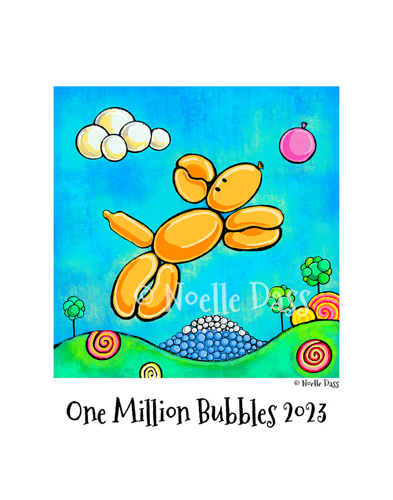 One Million Bubbles 2023 Dog Balloon Art