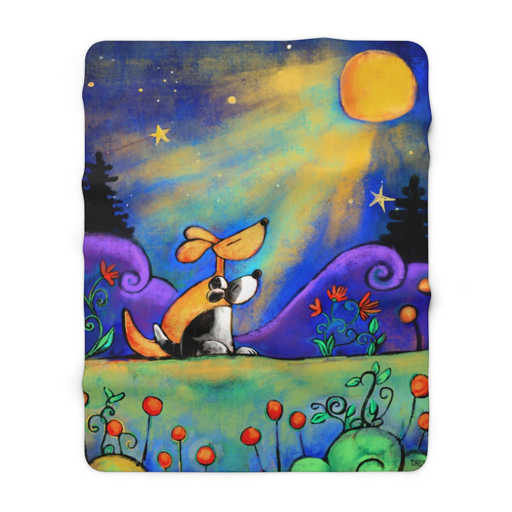 No Place I Would Rather Be Than Here With You (Dogs) Sherpa Fleece Blanket