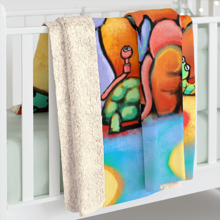 The Doggie Lama Sherpa Fleece Blanket