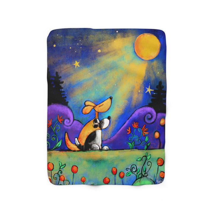 No Place I Would Rather Be Than Here With You (Dogs) Sherpa Fleece Blanket