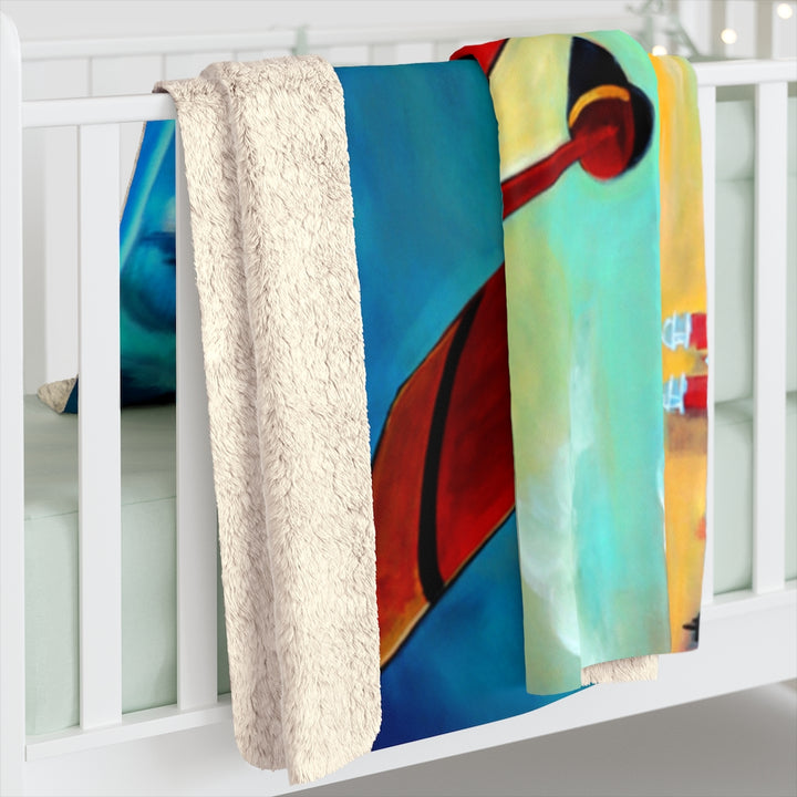 Pilot Dog Sherpa Fleece Blanket