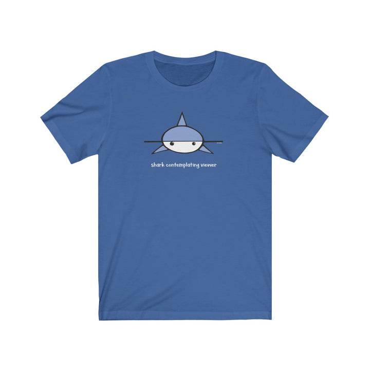 Shark Contemplating Viewer Unisex Soft Cotton T-Shirt