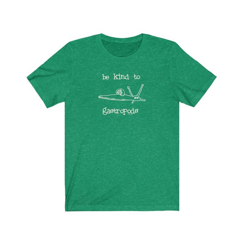 Be Kind to Gastropods Unisex Soft Cotton T-Shirt