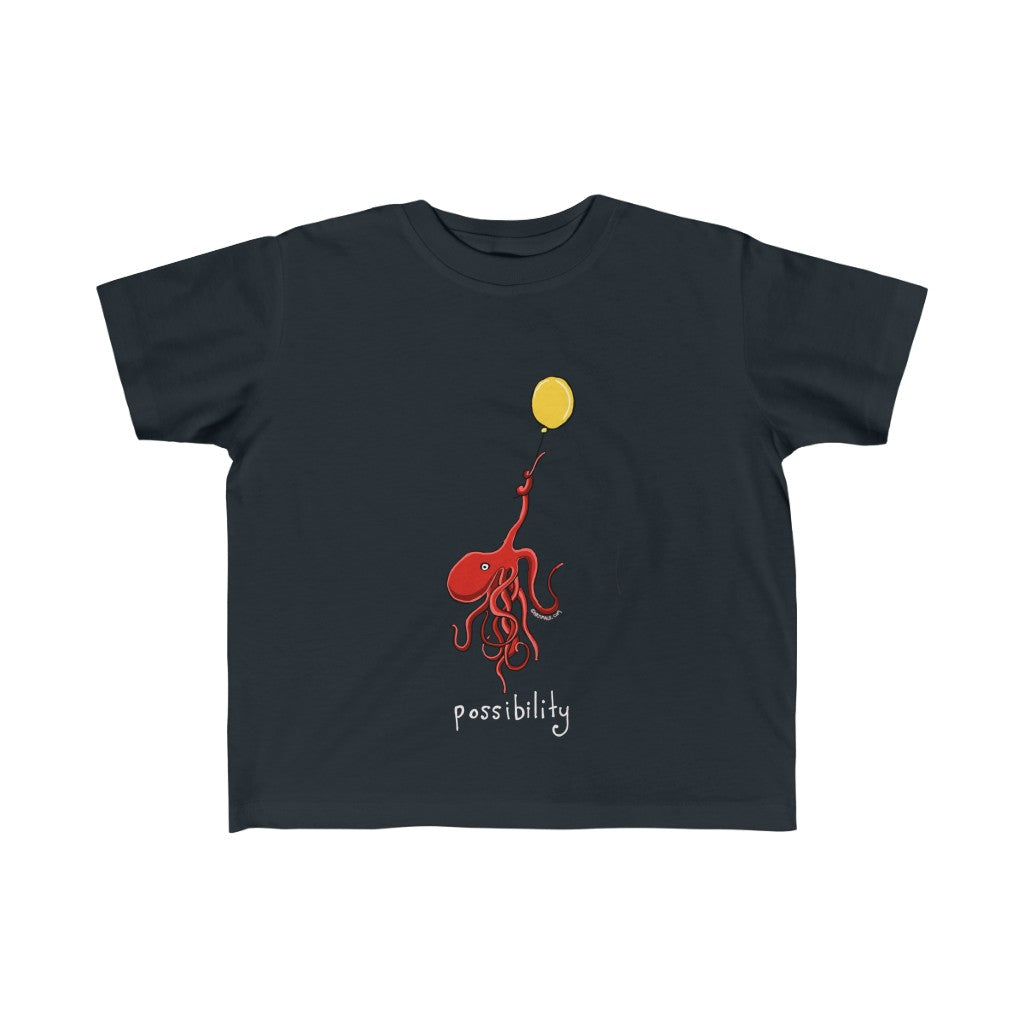 Childrens Octopus holding balloon Sizes 2T to 6T T-Shirt