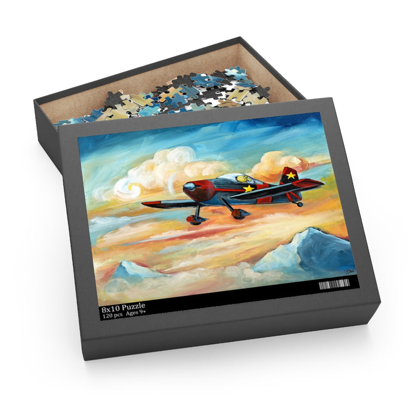 Flying Dreams Pilot Dog Puzzle (120, 252, 500-Piece)