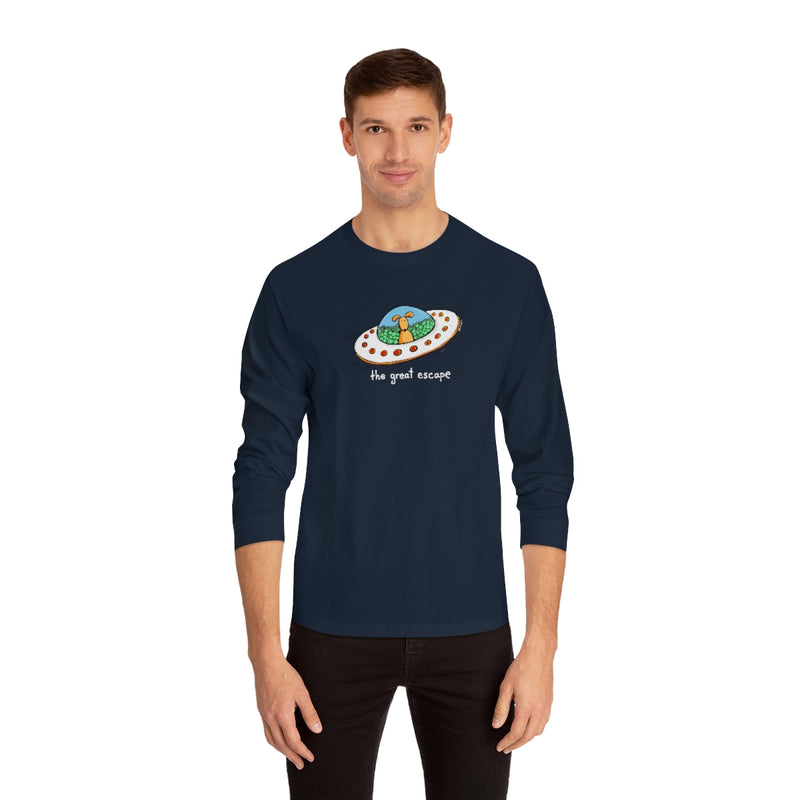 The Great Escape Dog in UFO Unisex Classic Long Sleeve T-Shirt