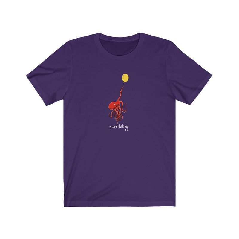 Possibility Octopus and Balloon Unisex Soft Cotton T-Shirt