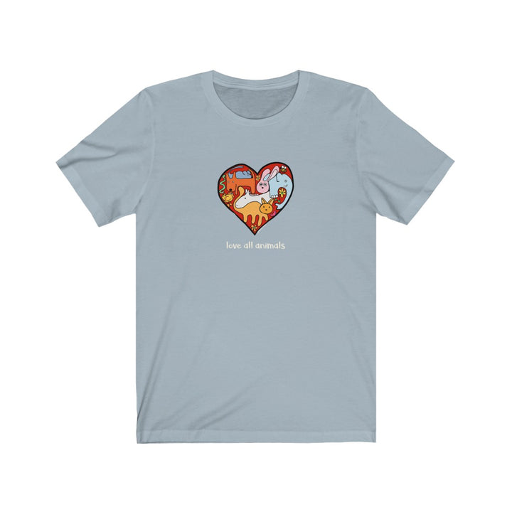 Love All Animals Unisex Soft Cotton T-Shirt