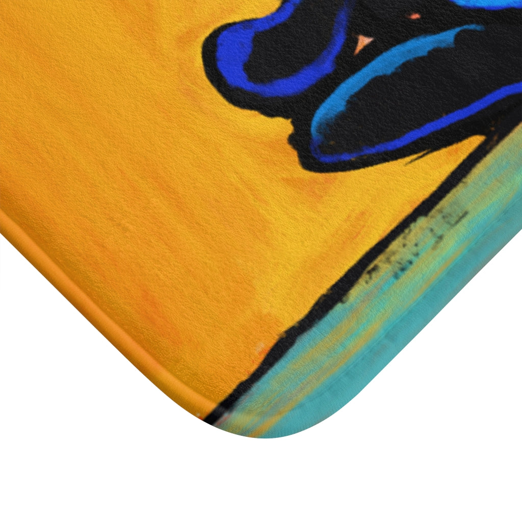 Cat Zen Black Cat Plush Bath Mat