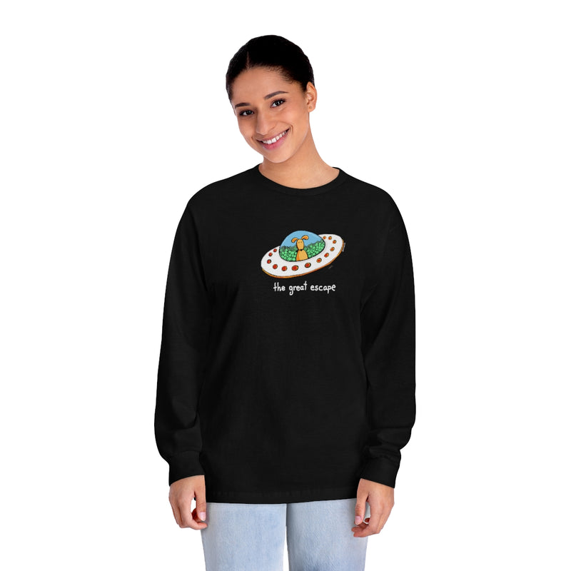 The Great Escape Dog in UFO Unisex Classic Long Sleeve T-Shirt